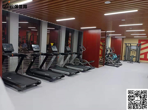 好博体育完成的济南某部门单位健身房